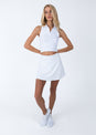 L'COUTURE Polo Top Club LC Sleeveless Polo White