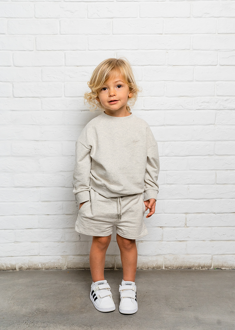 L'COUTURE Revive Lounge Mini - Sweat Short Oatmeal Marl