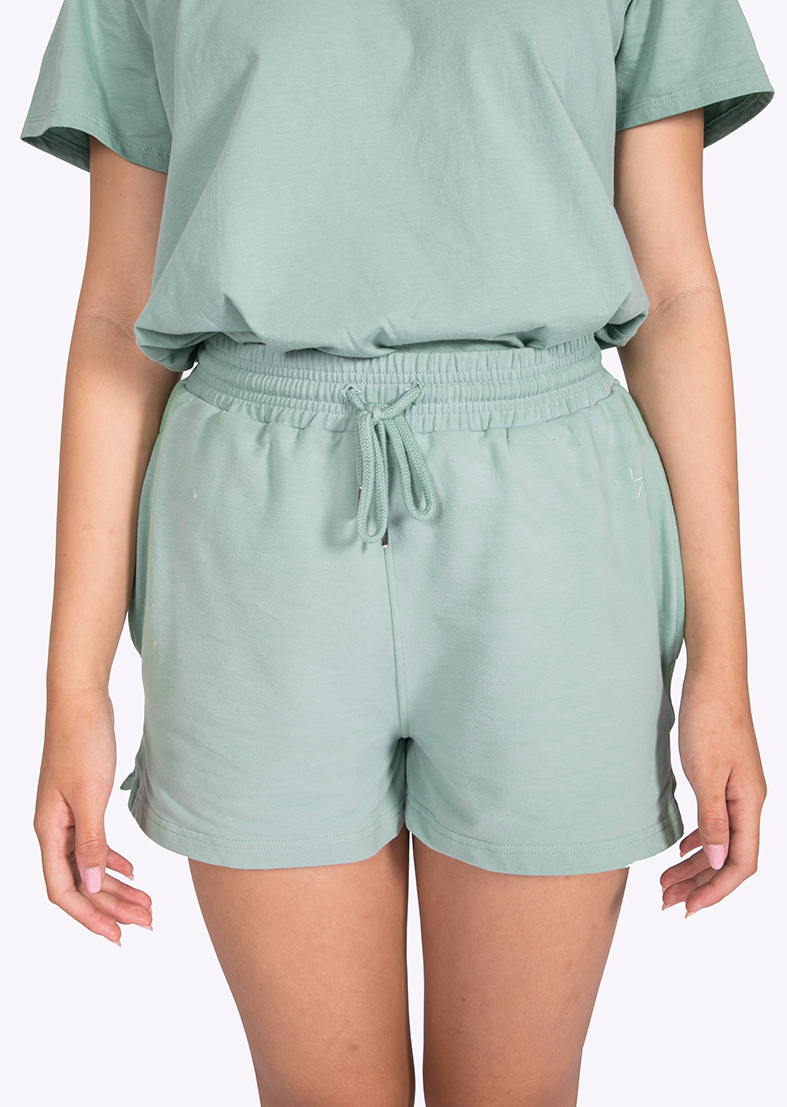L'COUTURE Revive Lounge Sweat Short Sage