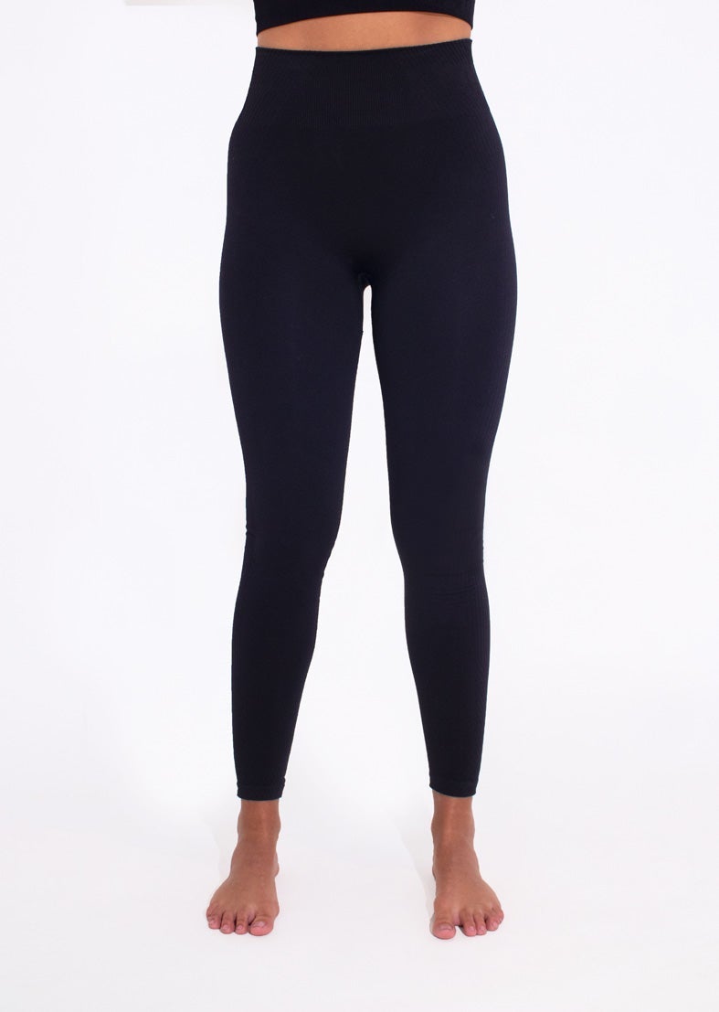 L'COUTURE Serenity Seamless Leggings Black