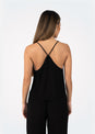 L'COUTURE Shirts Embody Plisse Cami Black