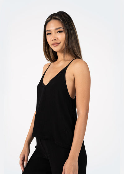 Embody Plisse Cami Black