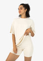 L'COUTURE Shorts Embody Rib Bike Short Cream