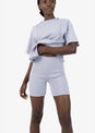L'COUTURE Shorts Embody Rib Bike Short Lilac Grey