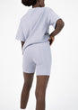 L'COUTURE Shorts Embody Rib Bike Short Lilac Grey