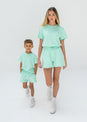 L'COUTURE Shorts SoCal Sorbet Terry Short Mint