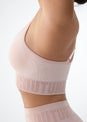 L'COUTURE Sports Bras Elevate Seamless Bra Peach Marl