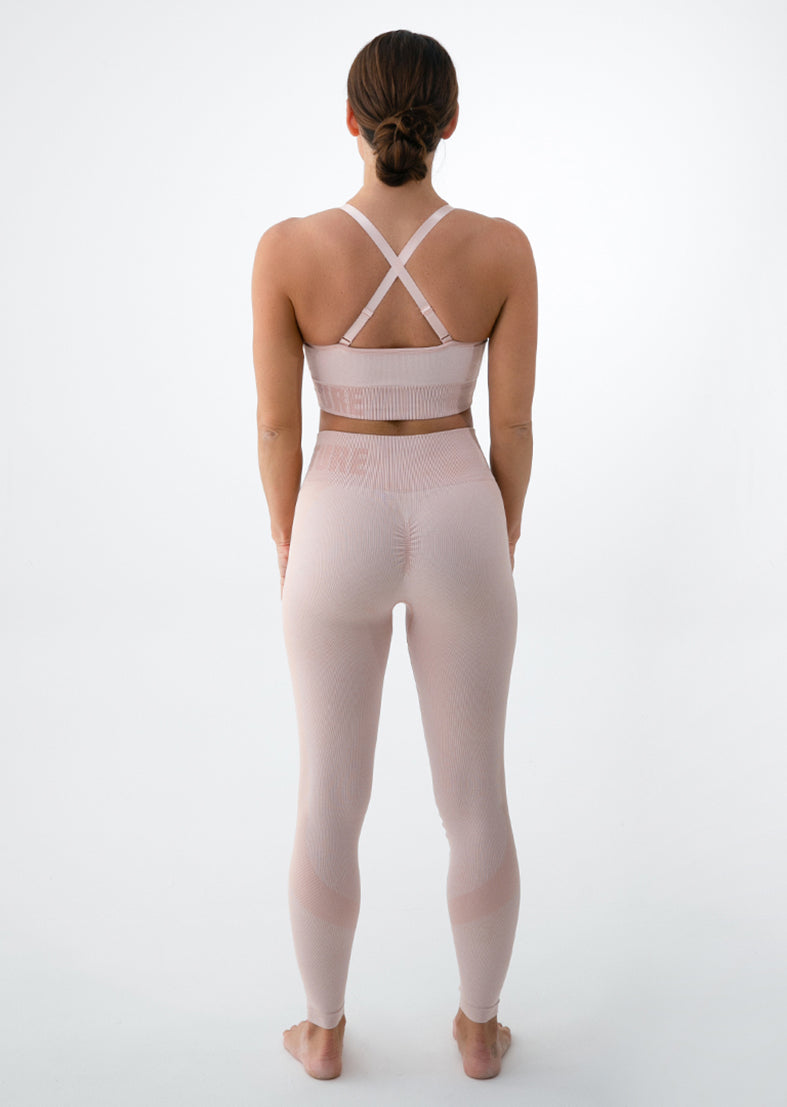 L'COUTURE Sports Bras Elevate Seamless Bra Peach Marl