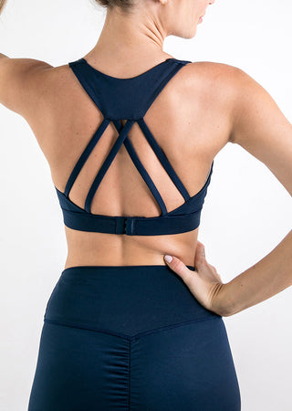 L'COUTURE Sports Bras Elevate Touch Adjustable Bra Navy