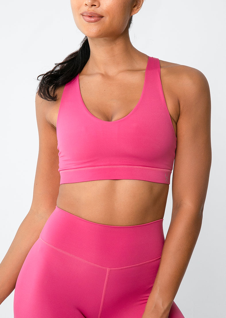 L'COUTURE Sports Bras Elevate Touch Adjustable Bra Rasberry Pink