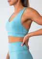 L'COUTURE Sports Bras Elevate Touch Adjustable Bra Smoke Blue