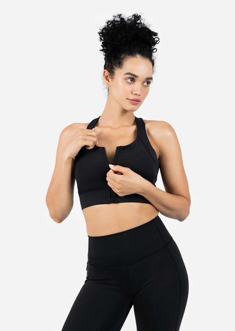 Embody Zip Bra Black – LC