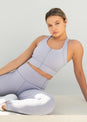 L'COUTURE Sports Bras Embody Zip Bra Lilac Grey
