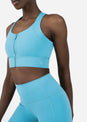 L'COUTURE Sports Bras Embody Zip Bra Sea Blue
