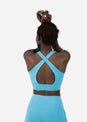 L'COUTURE Sports Bras Embody Zip Bra Sea Blue