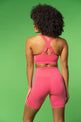 L'COUTURE Sports Bras Energy Asymmetric Crop Bra Honeysuckle