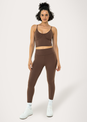 L'COUTURE Sports Bras Life Active Long Line Bra Chocolate