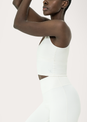 L'COUTURE Sports Bras Life Active Long Line Bra Eggnog