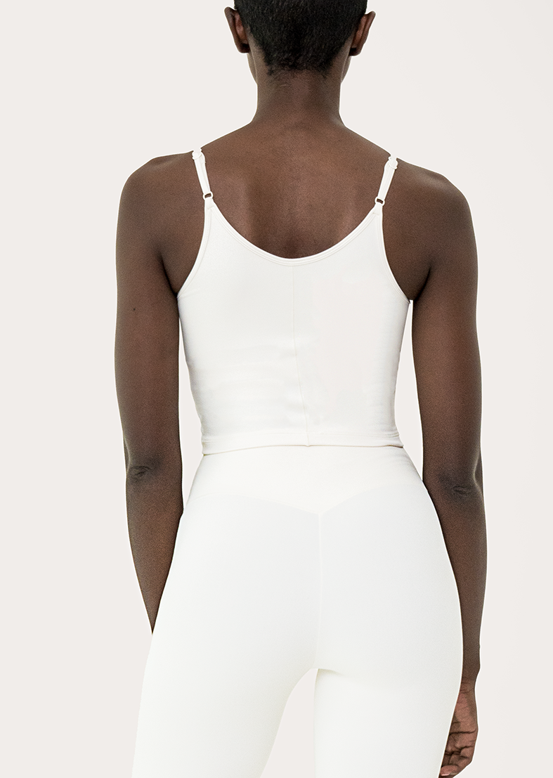 L'COUTURE Sports Bras Life Active Long Line Bra Eggnog