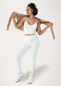 L'COUTURE Sports Bras Life Active Long Line Bra Eggnog