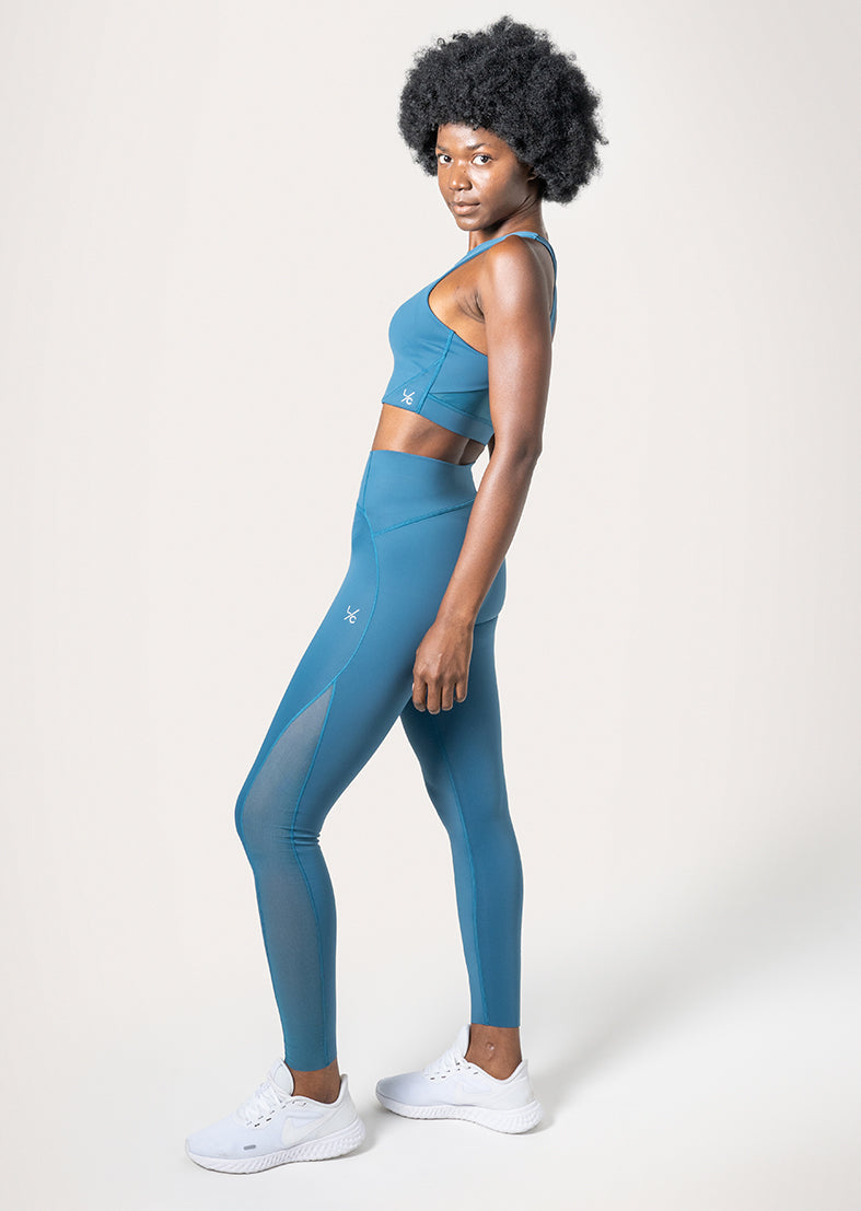 L'COUTURE Sports Bras Mesh Bra Blue