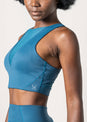L'COUTURE Sports Bras Mesh Bra Blue