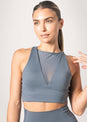L'COUTURE Sports Bras Mesh Bra Grey