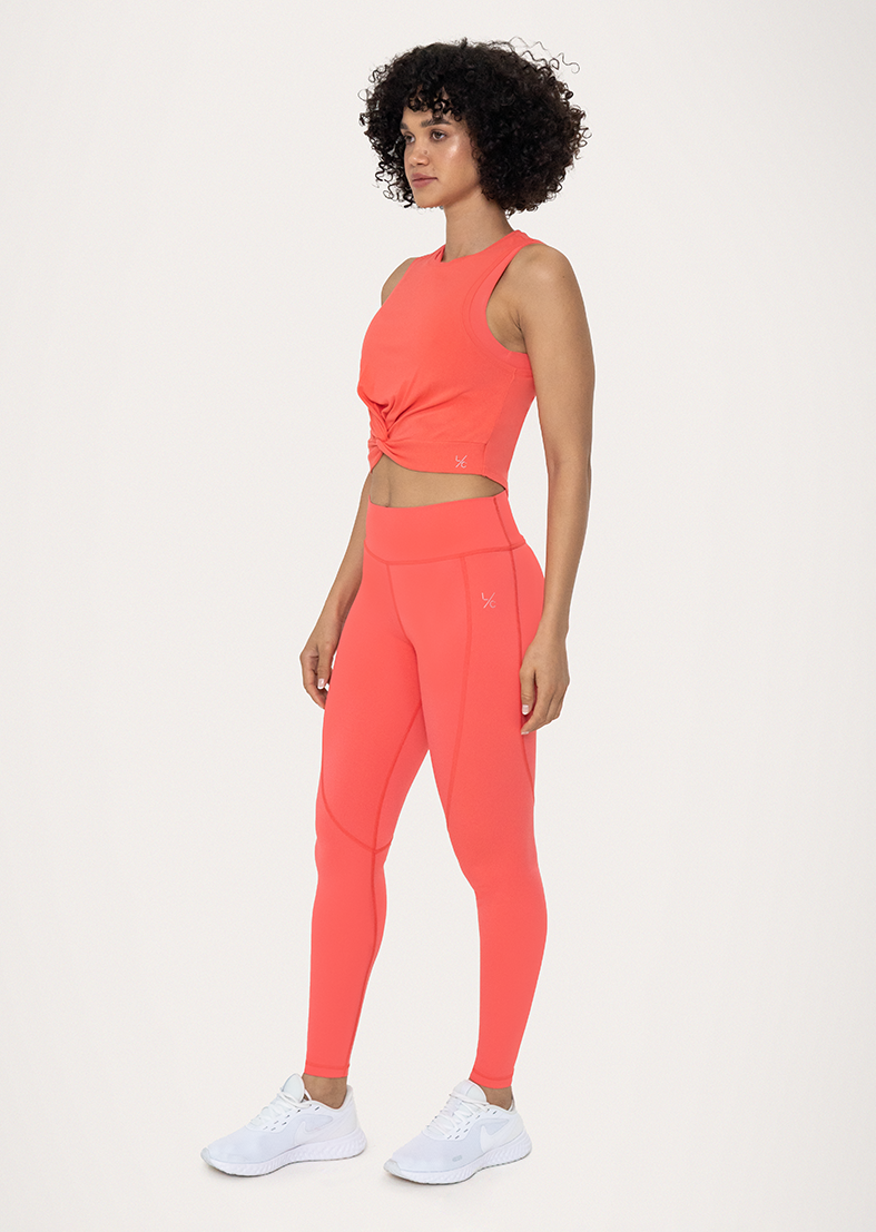 L'COUTURE Sports Bras Scrunch Bum Birthday Leggings Coral