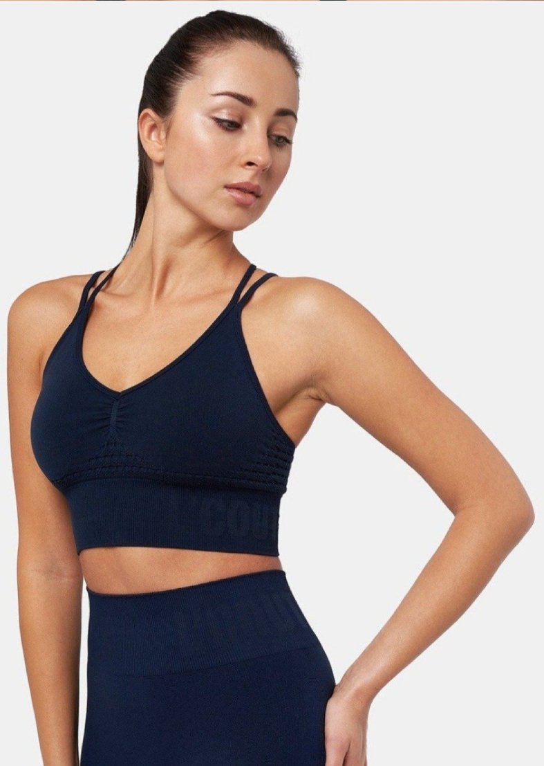 L’Couture Sports Bras Serenity Seamless Bralette French Navy