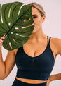 L’Couture Sports Bras Serenity Seamless Bralette French Navy
