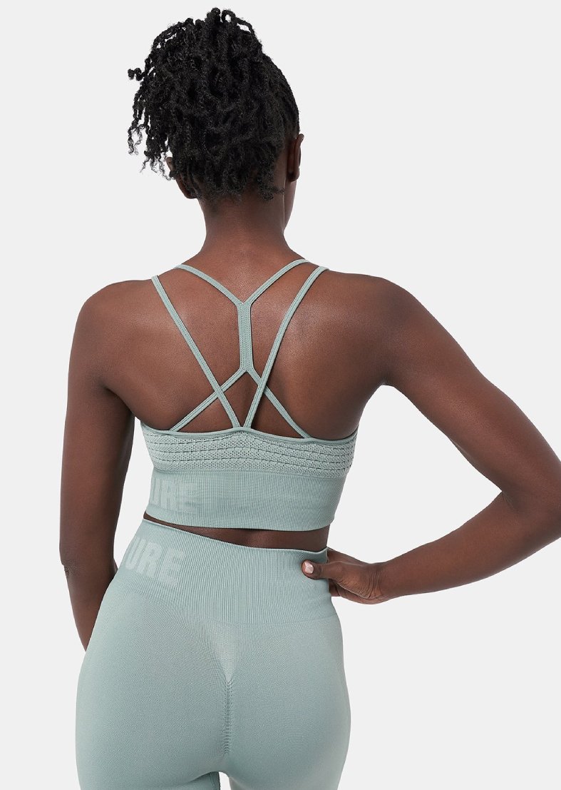 L'Couture Sports Bras Serenity Seamless Bralette Mindful Green