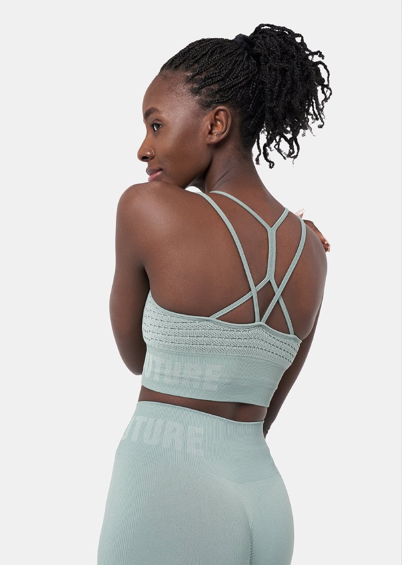 L'Couture Sports Bras Serenity Seamless Bralette Mindful Green