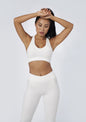 L'COUTURE Sports Bras Vitality Crop Bra White