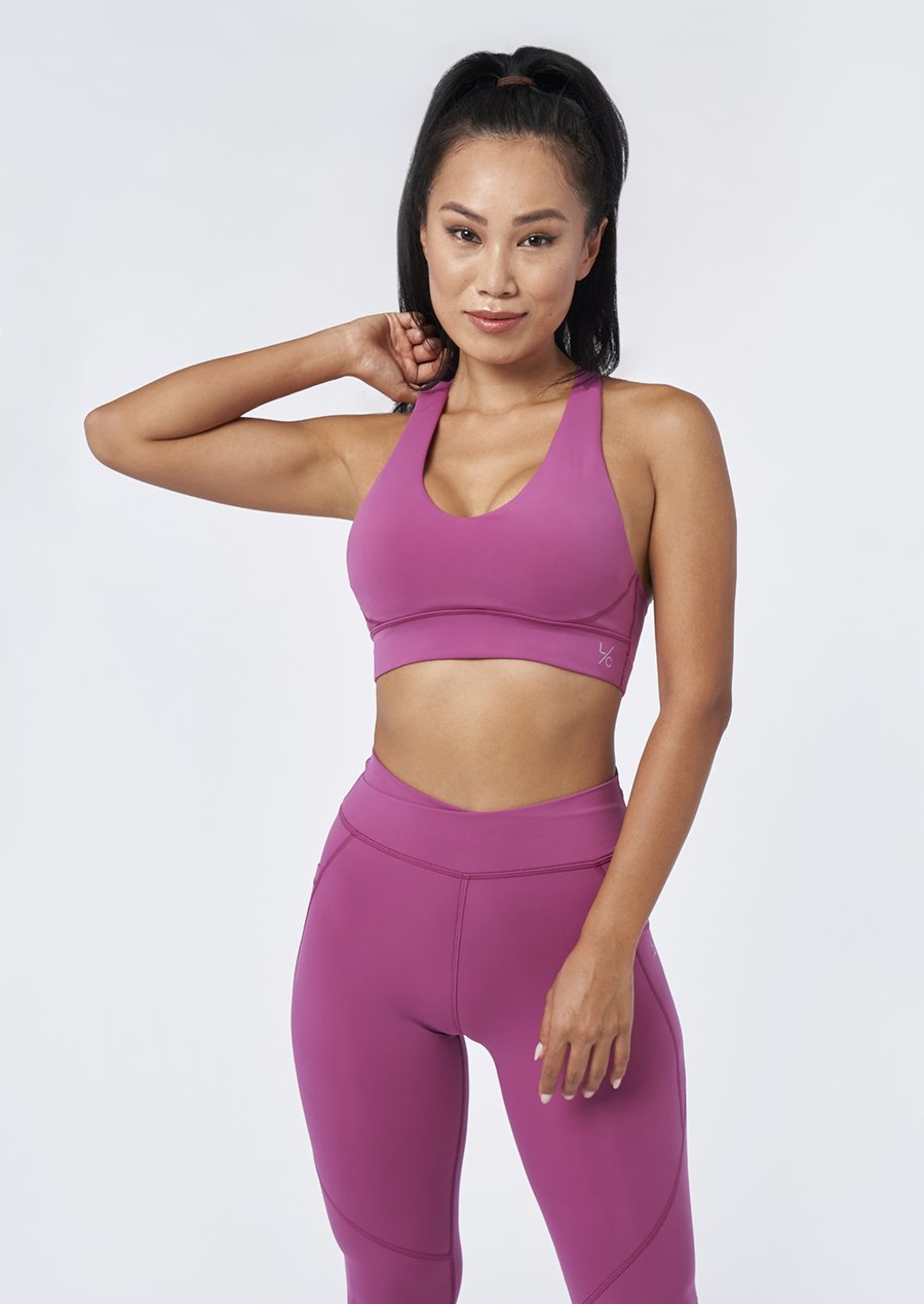 L'COUTURE Sports Bras Vitality Crop Bra Wild Orchid