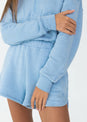 L'COUTURE Sweatshirts Club LC Half Zip Sweatshirt Blue