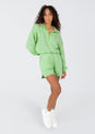 L'COUTURE Sweatshirts Club LC Half Zip Sweatshirt Lime Green