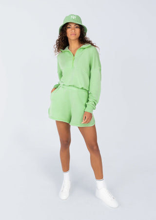 L'COUTURE Sweatshirts Club LC Half Zip Sweatshirt Lime Green
