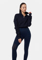 L'COUTURE Sweatshirts Serenity 1/2 Zip Cotton Pullover French Navy