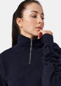 L'COUTURE Sweatshirts Serenity 1/2 Zip Cotton Pullover French Navy