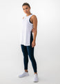 L'COUTURE Tanks Elevate Lounge Long Tank White