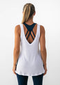 L'COUTURE Tanks Elevate Lounge Long Tank White