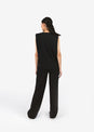 L'COUTURE Tees & Tanks All-Around Lounge Padded Shoulder Tee Black