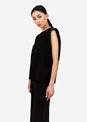 L'COUTURE Tees & Tanks All-Around Lounge Padded Shoulder Tee Black