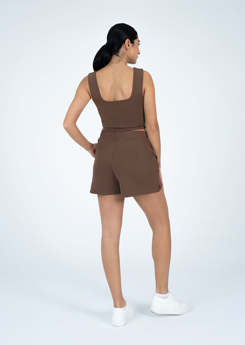 L'COUTURE Tees & Tanks All-Around Lounge Square Tank Chocolate
