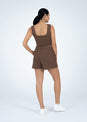 L'COUTURE Tees & Tanks All-Around Lounge Square Tank Chocolate