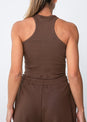 L'COUTURE Tees & Tanks All-Around Lounge Tank Chocolate