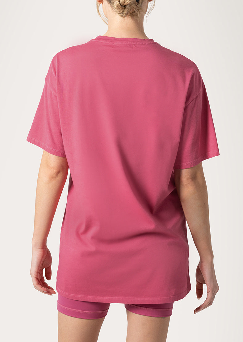 L'COUTURE Tees & Tanks Elevate Boyfriend Tee Rasberry Pink