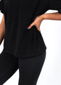 L'COUTURE Tees & Tanks Elevate Relaxed Fit Tee Black