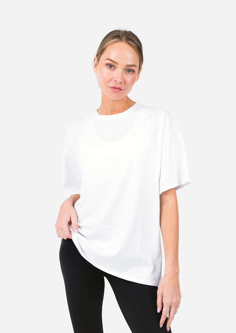 L'COUTURE Tees & Tanks Elevate Relaxed Fit Tee White
