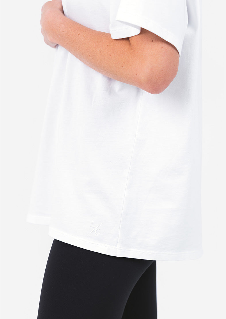 L'COUTURE Tees & Tanks Elevate Relaxed Fit Tee White